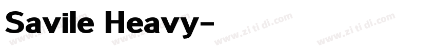 Savile Heavy字体转换